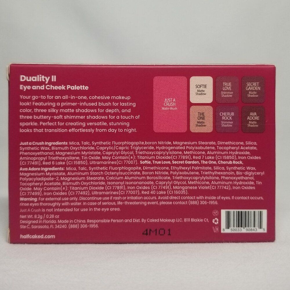 Half Caked - Eye and Cheek Palette - Duality II (Rosy Neutral) - Picture 2 of 13
